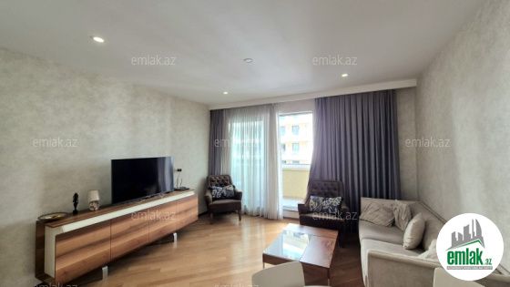 İcarəyə verilir 3 otaqlı 120 m² yeni tikili Port Baku — Mənzil (8)