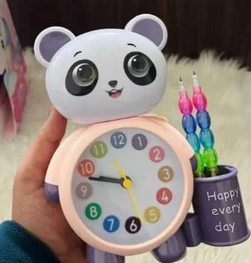 Masaüstü və yerüstü saat Tera 13 Uşaq Panda Çəhrayı Plastik - tor_0172 — Mallar, Bakı (2)