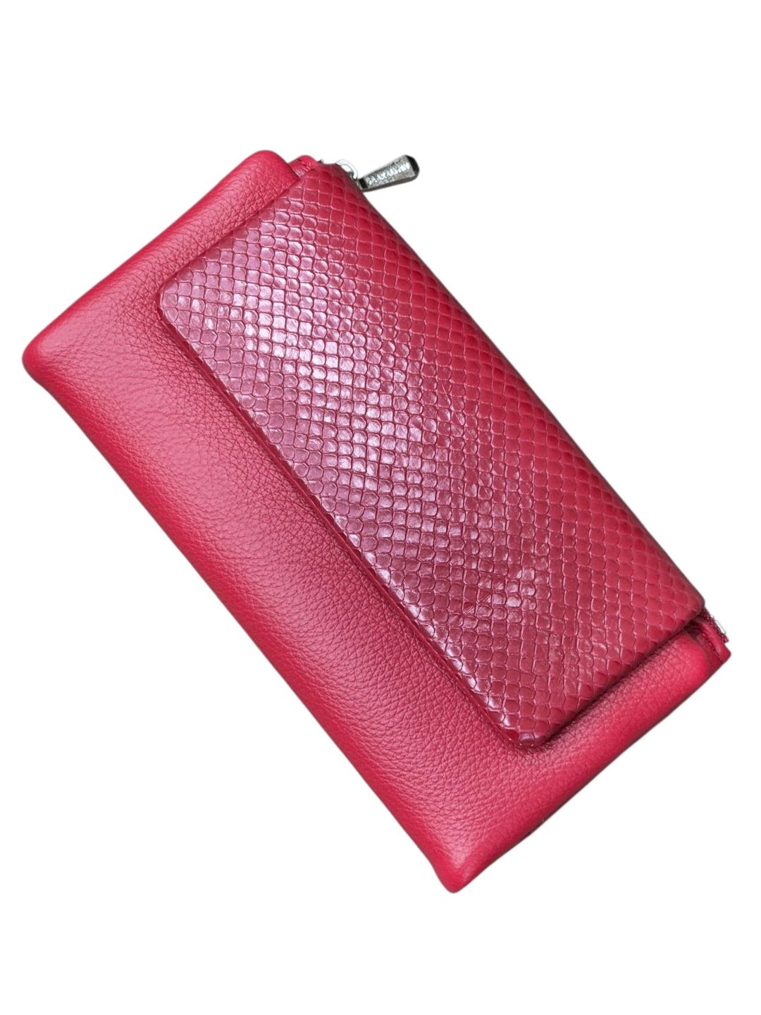 Qadınlar üçün poliuretan pulqabı, qırmızı, maqnit kilidli, 10 kart bölməsi, 18.5×9.5 sm, Çin istehsalı - Saralyn_0575_Red — Mallar, Bakı (2)