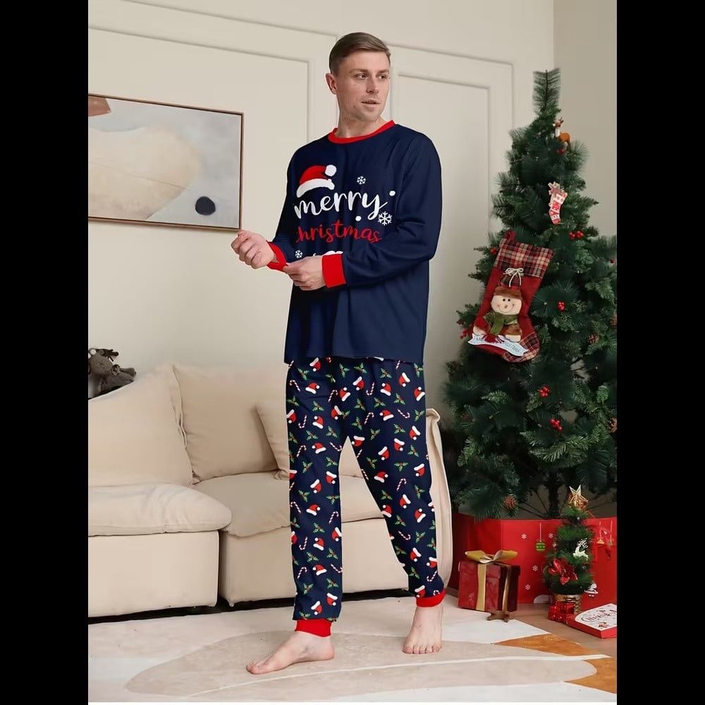 Kişilər üçün şalvarlı pijama dəsti miks1732, göy, parça, ölçü L — Mallar, Bakı (3)