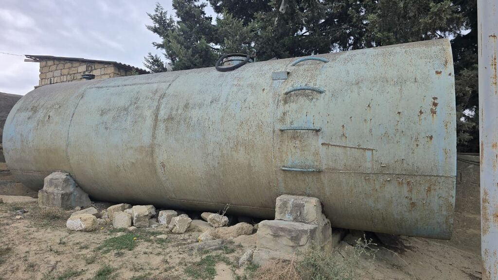 Metall yanacaq/su saxlama çəni - Material: qalın divarlı polad — Su çənləri, kanisterləri, bochkalar, Masazır (2)