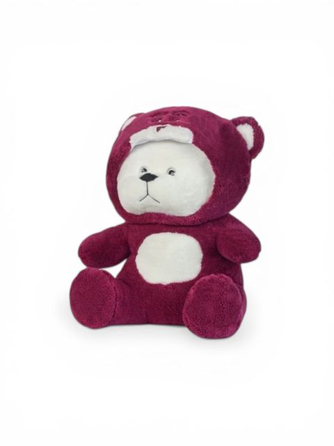 Yumşaq oyuncaq FSY-12075, peluş, ağ/bənövşəyi, 35 sm — Bakı
