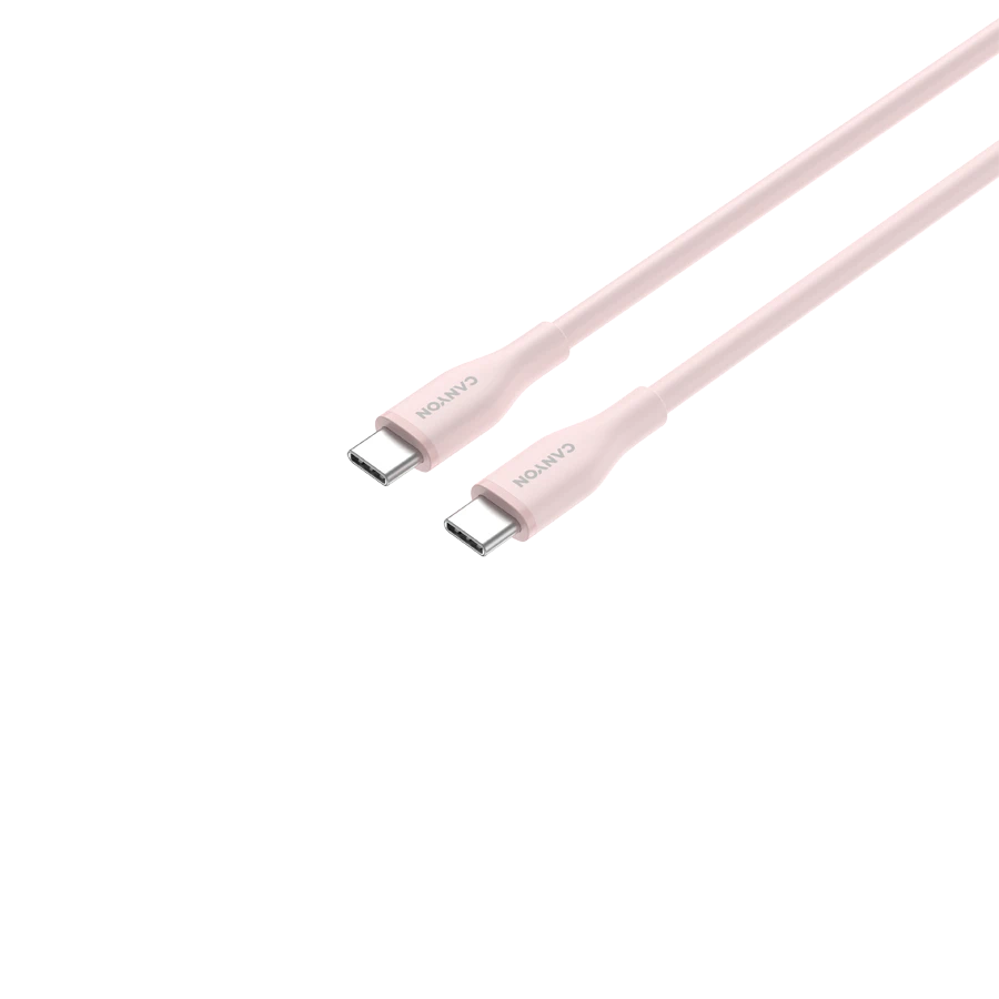 Kabel Canyon Usb-c to Usb-c, 1m, Cəhrayi qum — Smartfon aksesuarları, Bakı (3)