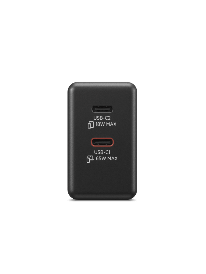 Lenovo Dual Usb-c 65W GaN Charger Black - EU Adapter 40AW065BEU — Şarj cihazları, Bakı (3)