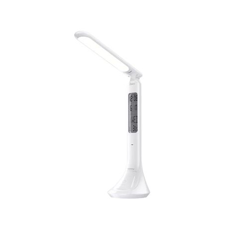 Masaüstü lampa Remax RT-E601 Eye-Caring LED, saat, zəngli saat, və temperatur göstəricili — Bakı