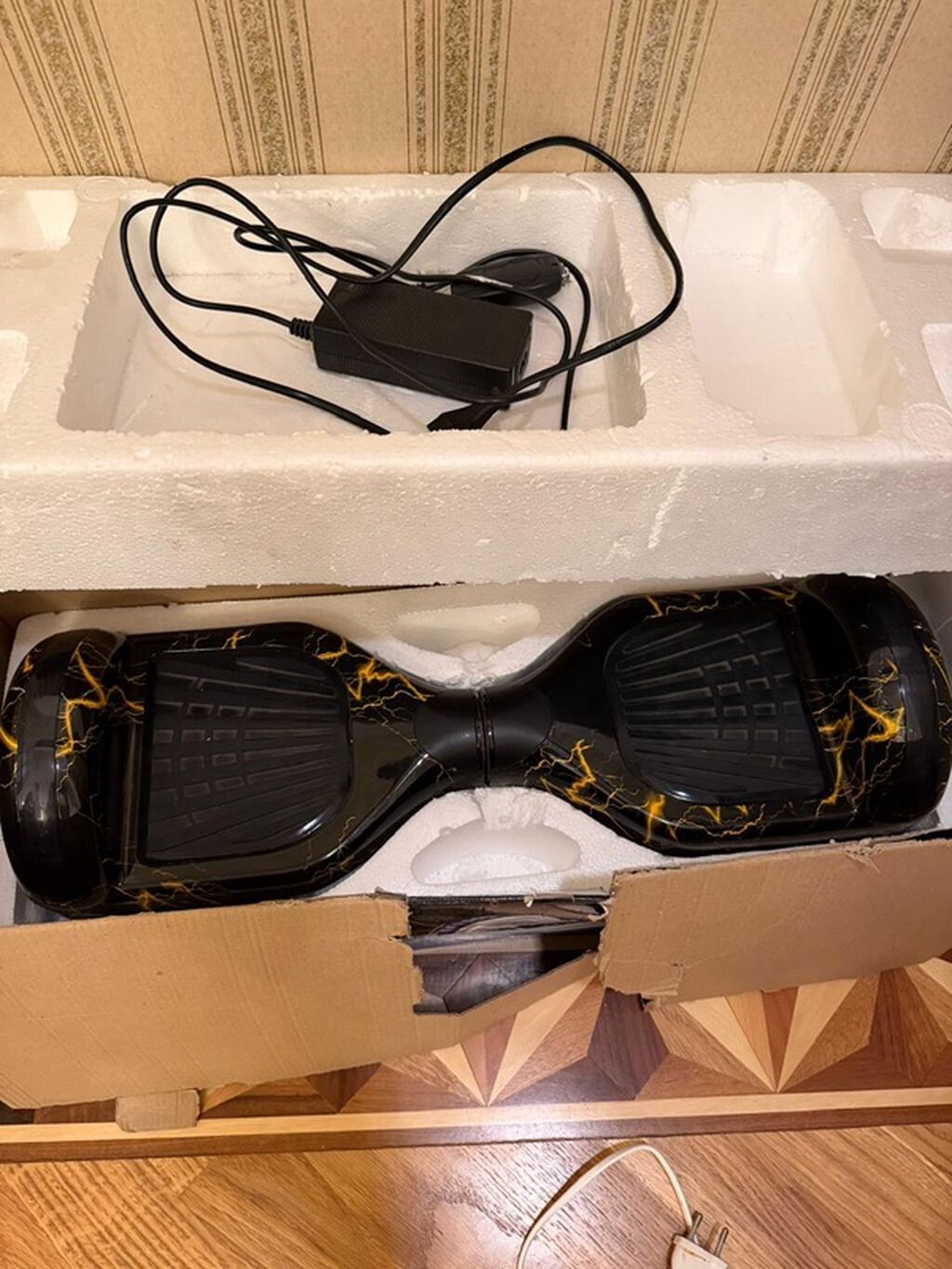 Elektrikli hoverboard (gyroskuter) - Rəng/naxış: Qara korpus üzərində — Hiroskopler, Bakı (3)