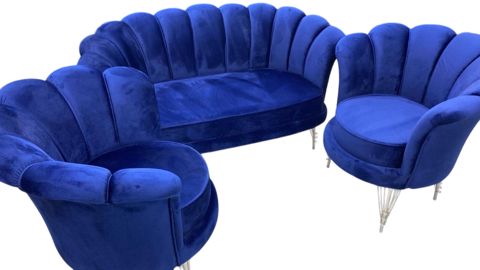 Yumşaq mebel dəsti SR-3, göy — Bakı