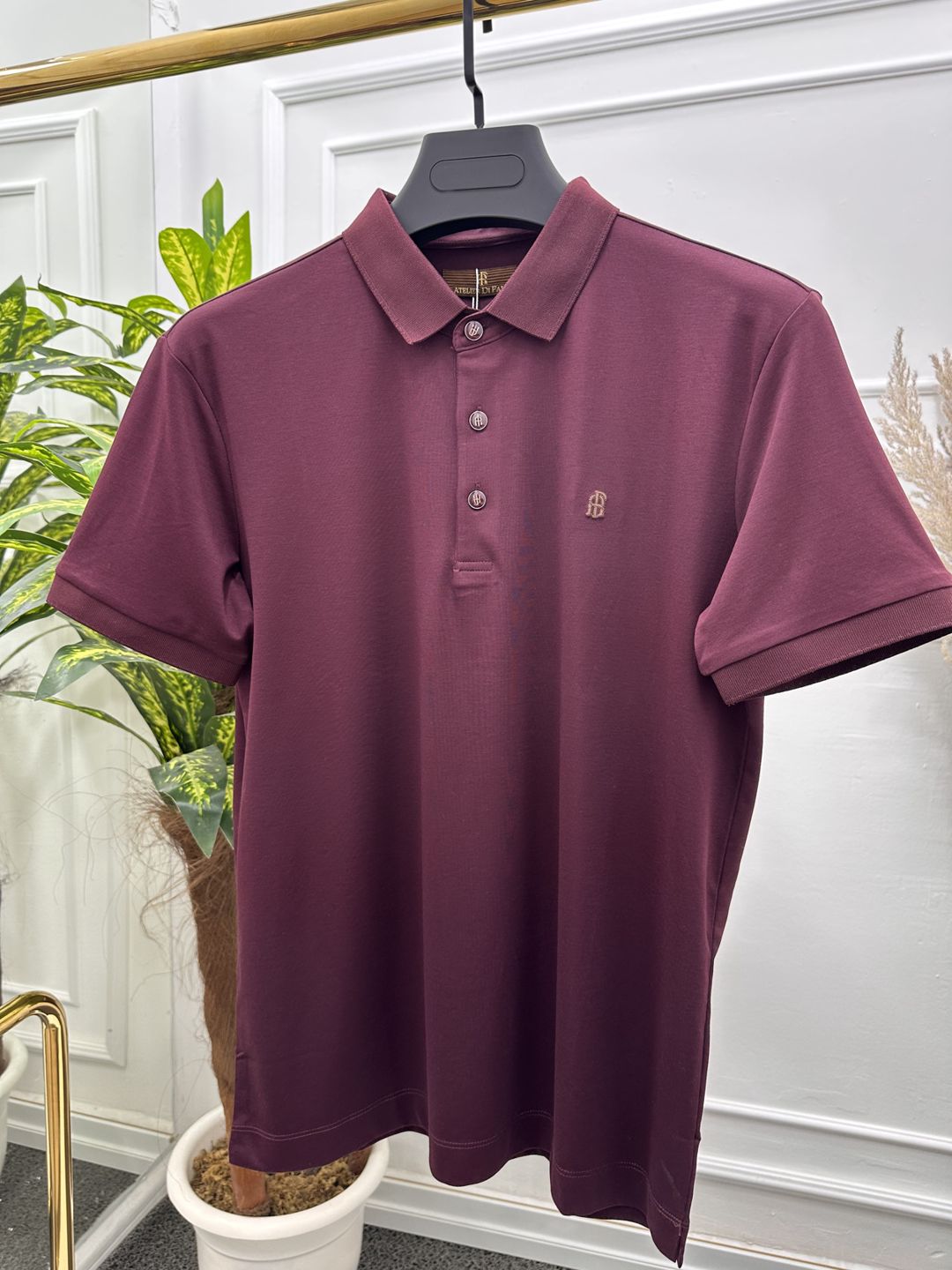 Kişilər üçün polo 68788895, tünd qırmızı, pambıq, ölçü L — Mallar, Bakı