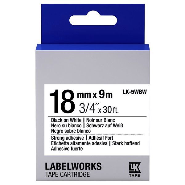 Lent kartric Epson Tape - LK5WBW Strng adh Blk/Wht 18/9 C53S655012 — Printerləri, Bakı