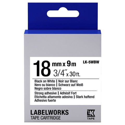 Lent kartric Epson Tape - LK5WBW Strng adh Blk/Wht 18/9 C53S655012 — Bakı