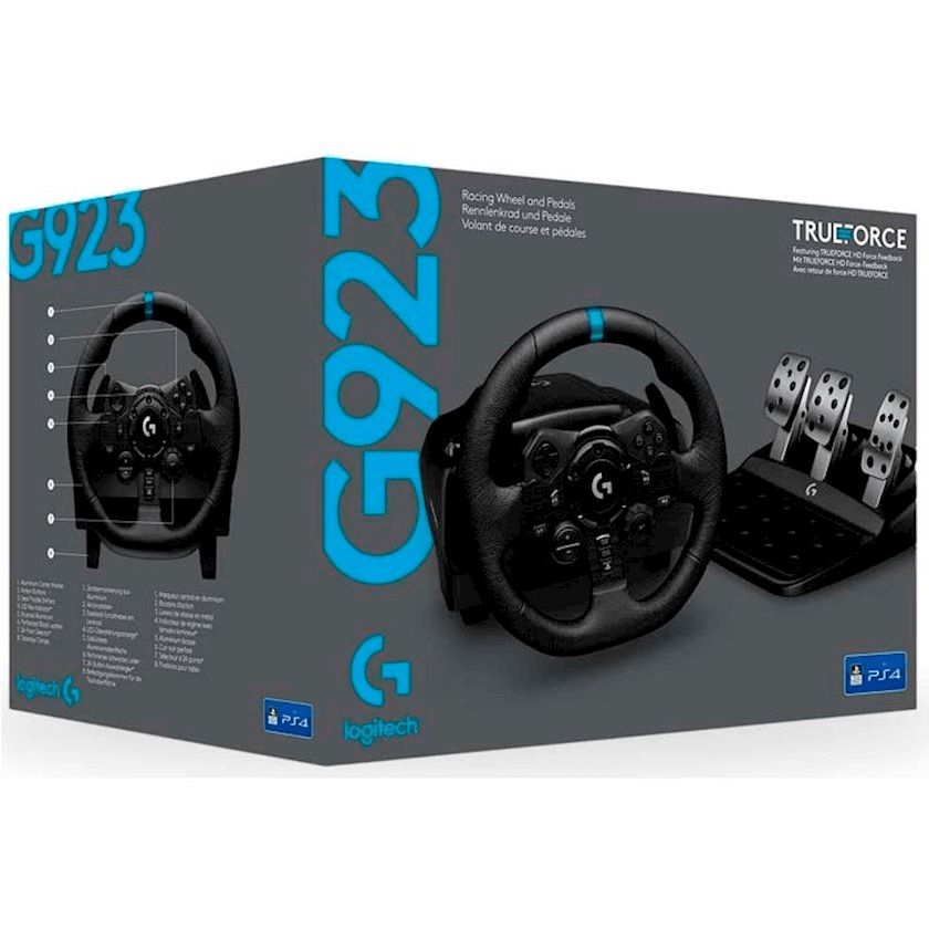 Oyun sükanı Logıtech G923 Racing Wheel and Pedals for PS4 and PC - USB- Plugc - Emea - EU 941-000149 — Kompüterlər və noutbuklar, Bakı (2)