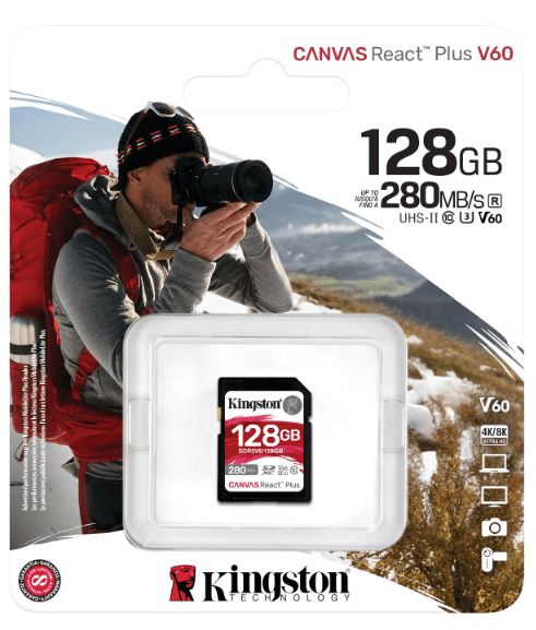Yaddaş kartı Kingston 128GB Sdxc II V60 React Plus SDR2V6/128GB — Kompüterlər və noutbuklar, Bakı
