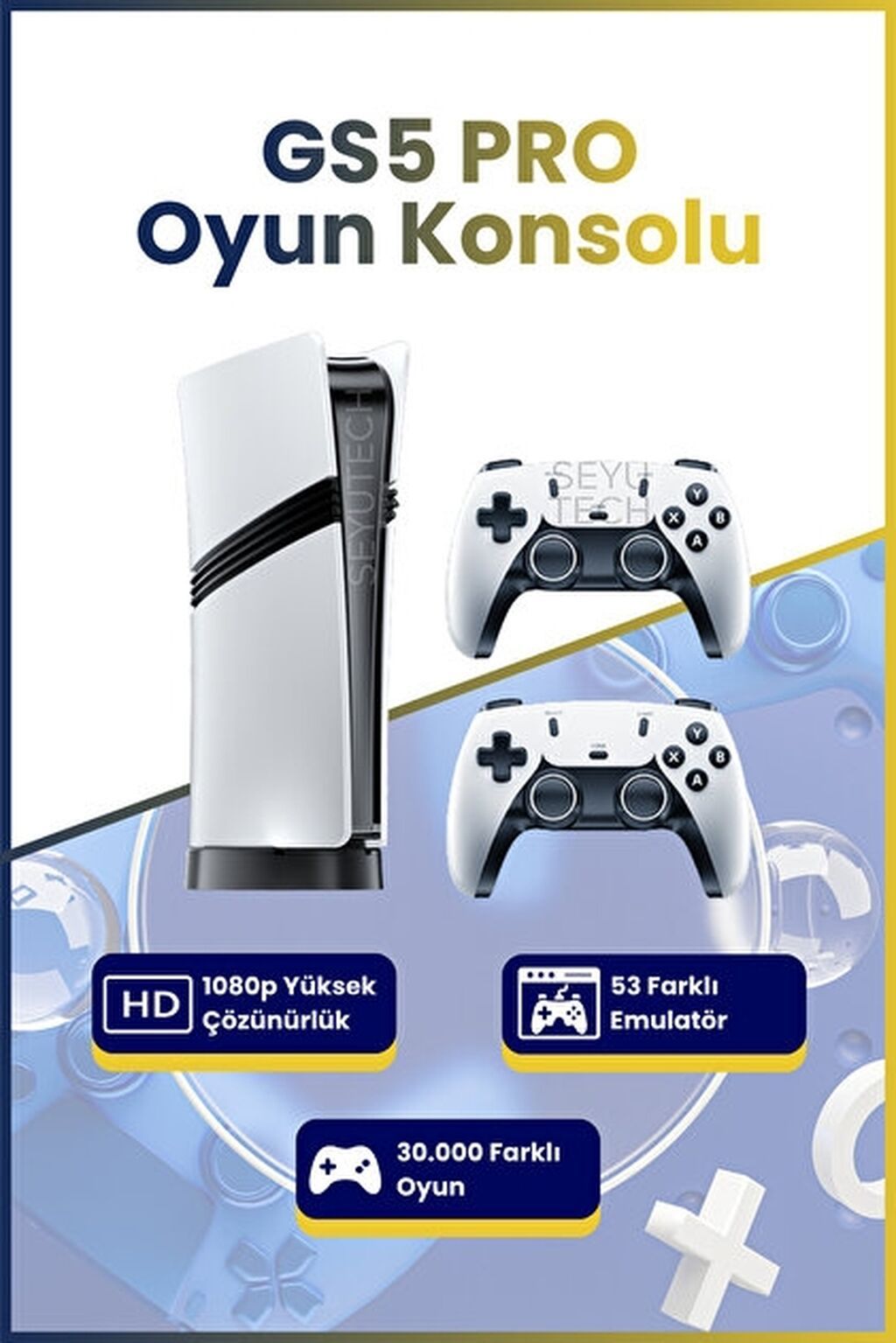 Televizor üçün Mini PS5-Style GS5 Pro Oyun Konsolu, güclü retro ve — Oyunlar, konsollər və proqramlar, Bakı (3)