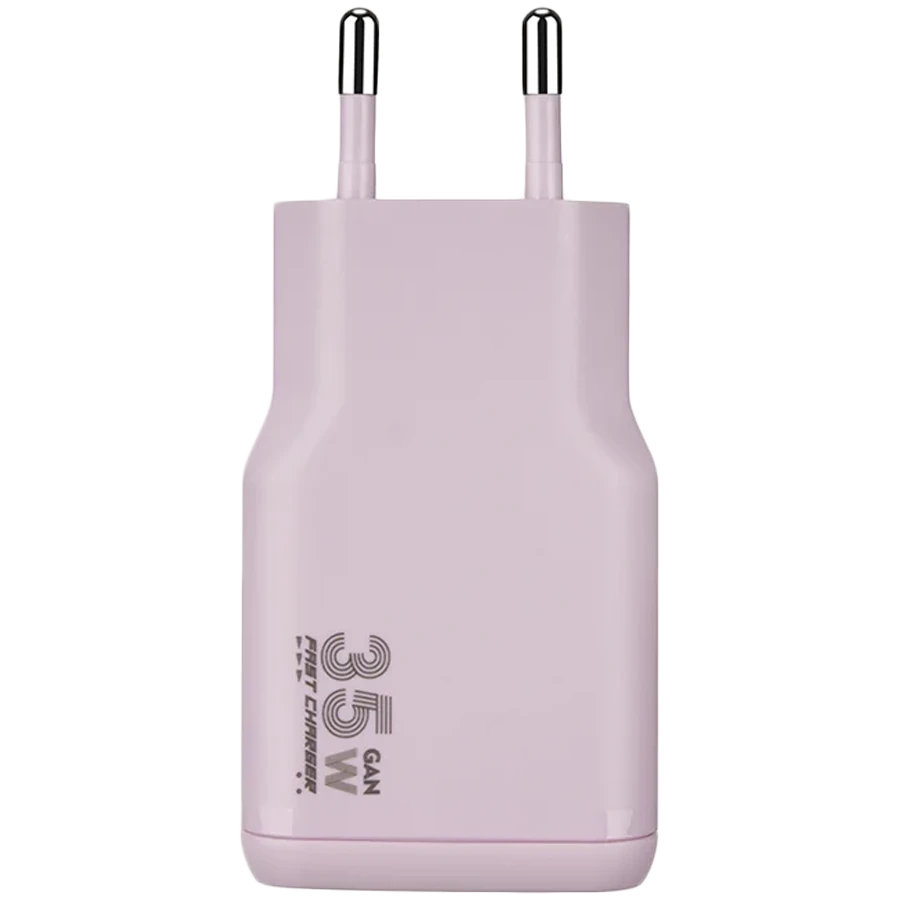 Qidalanma adapteri Tucano One Power Kit 35 Vt GaN Usb‑c + Cable, Çəhrayı — Bakı