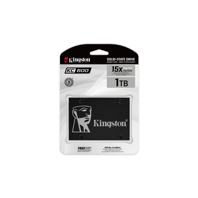 Kingston KC600 2.5 Sata Rev 3.0, 3D TLC, Xts-aes 256-bit encryption SKC600/1024G — Sabit diskləri, Bakı