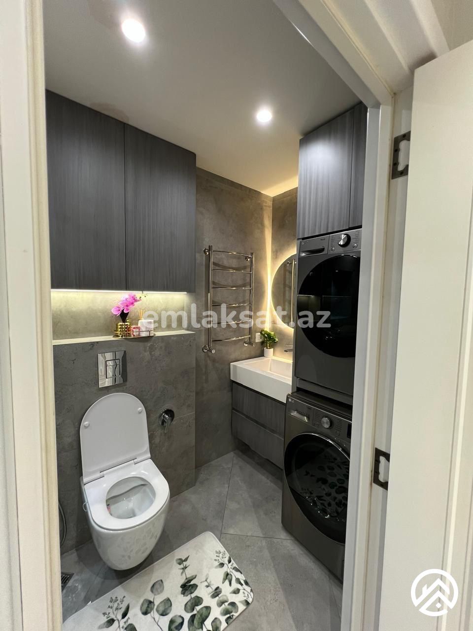 Satılır 4 otaq yeni tikili 80 m², Gənclik metrosu — Mənzil, Bakı (9)