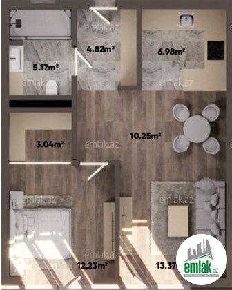 Satılır 2 otaqlı 65 m² yeni tikili Nardaran — Mənzil (2)