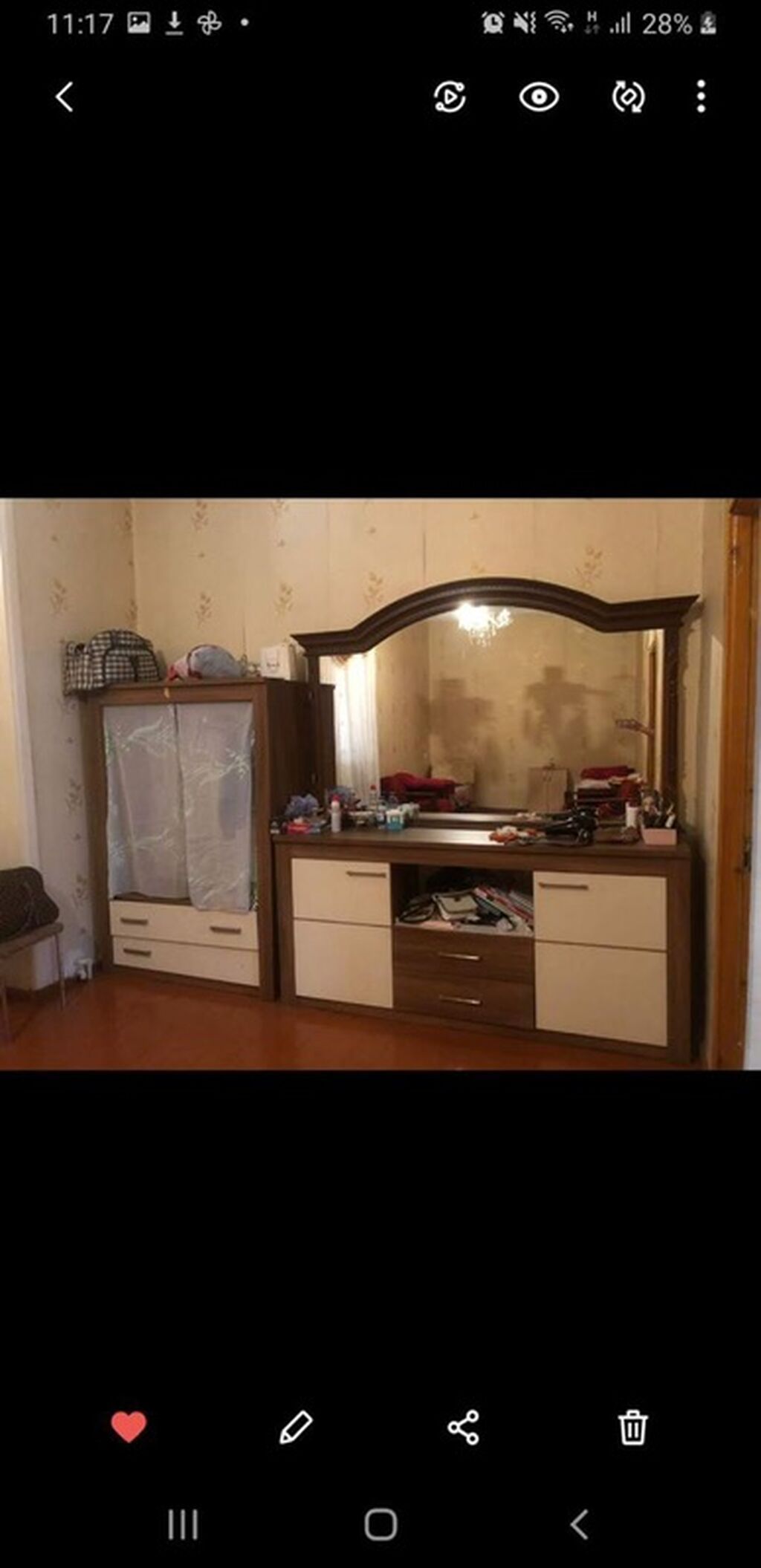 4otaqlı mənzil – tam mebellə və texnika ilə Plan: - Geniş zal — Mənzil, Bakı (3)