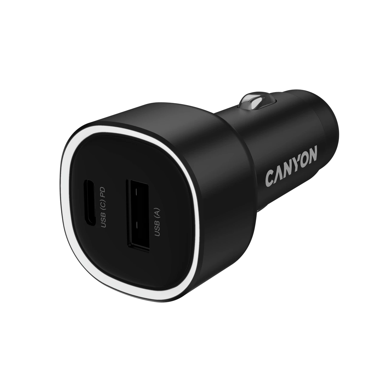 Avtomobil üçün adapter Canyon Usb/usb-c, 85 Vt, Qara — Şarj cihazları, Bakı
