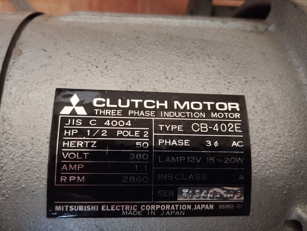 Mitsubishi Clutch Motor – 220 volt induksiya mühərriki Model: CB-402E — Digər, Masazır (3)