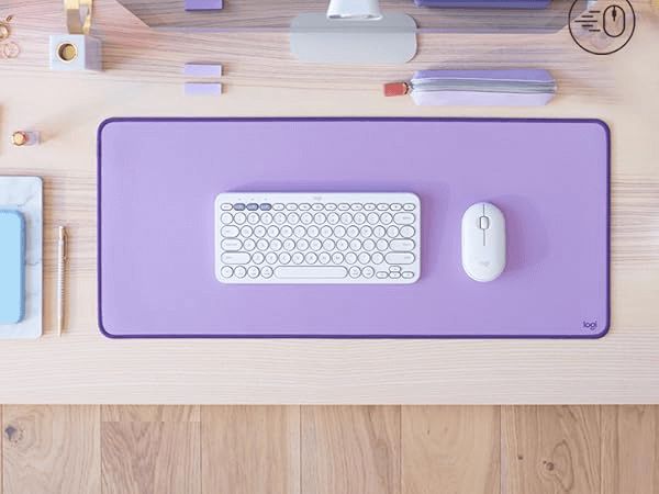 Mouse Pad Logıtech Desk Mat Studio Series - Lavender - Namr-emea - Emea Desk MAT 956-000054 — Kompüterlər və noutbuklar, Bakı (2)