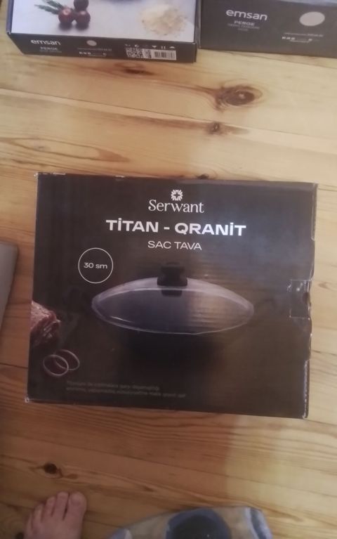 Serwant Titan- Qranit Sac Tava – 30 sm - Material: titan — Xırdalan
