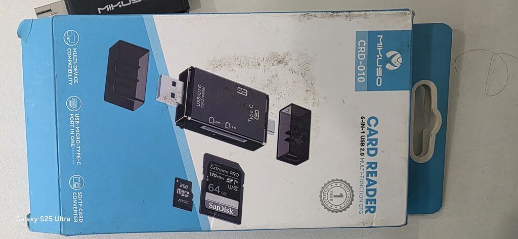 Miw-Us0 CRD-010 6-in-1 USB 2.0/OTG Kart Oxuyucu Xüsusiyyətlər — Digər, Bakı