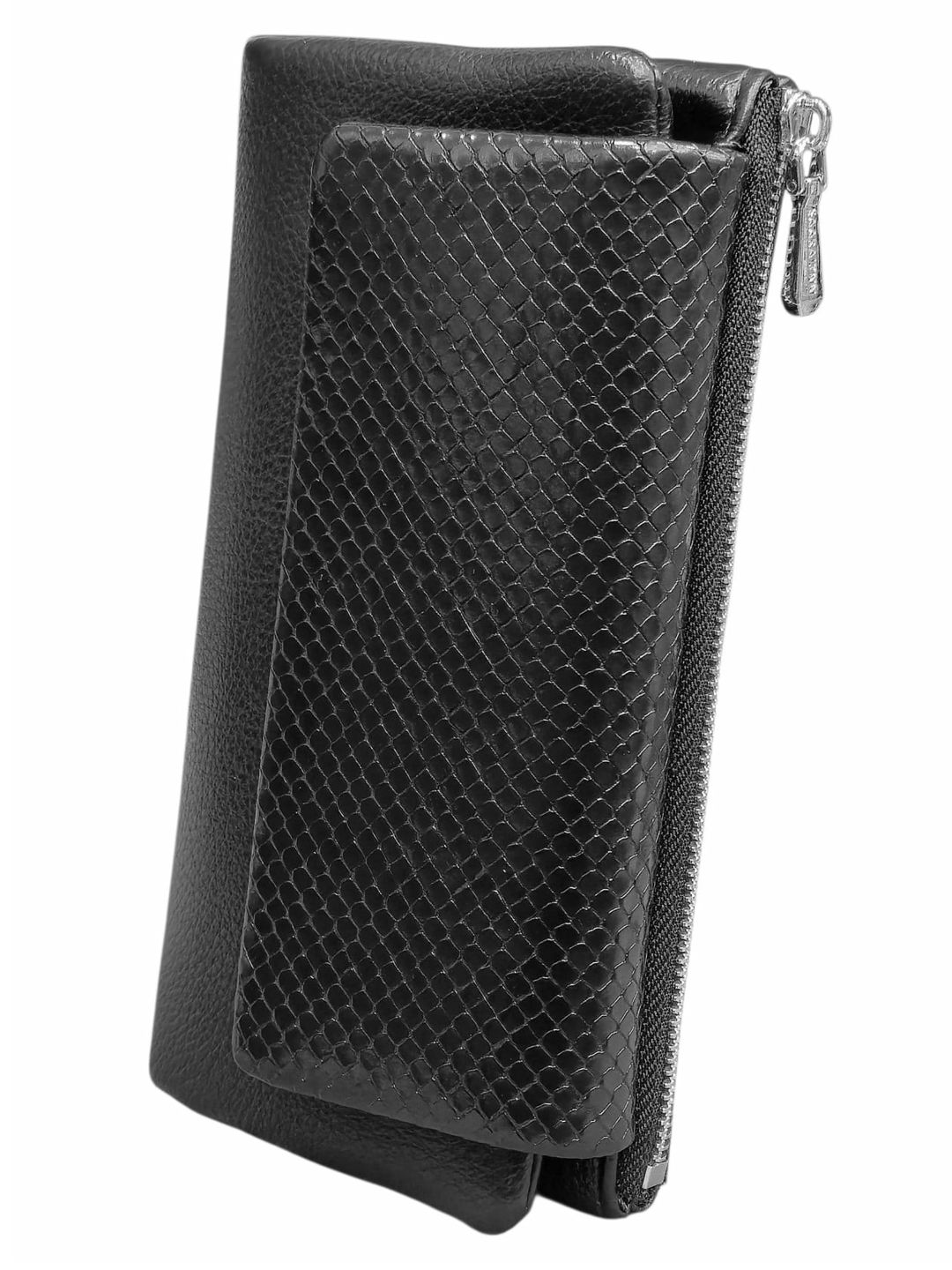 Qadınlar üçün pulqabı, poliuretan, qara, 10 kart bölməsi, maqnit kilidli, 18.5x9.5 sm, Çin istehsalı - Saralyn_0575_Black — Mallar, Bakı