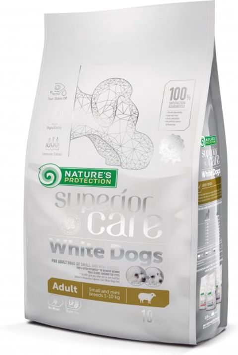 Quru yem Nature’s Protection Superior Care ağ tüklü xırda cinsli itlər üçün, 1 kq — Bakı