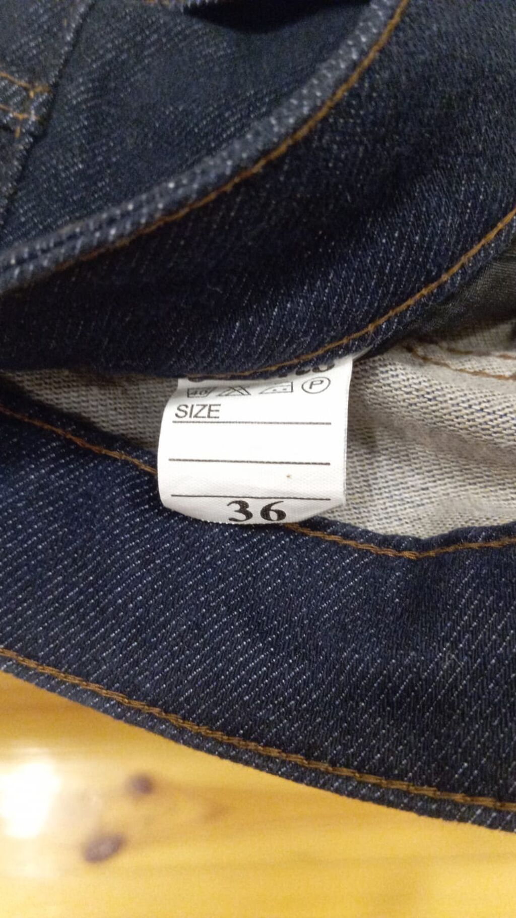 Kişi cins şalvarı - Rəng: tünd mavi (indigo), klassik denim - Kəsim — Jins, Digah