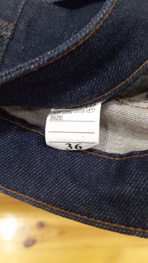 Kişi cins şalvarı - Rəng: tünd mavi (indigo), klassik denim - Kəsim — Digah