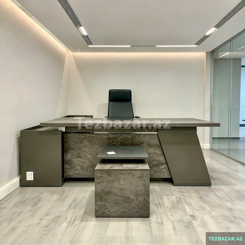 Rəhbər masası — Ofis mebeli, Bakı (2)