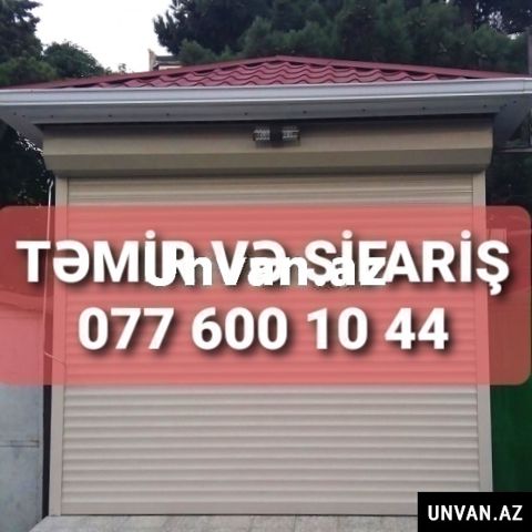 Avtomatik qaraj qapilari mexaniki jaluz qapilar temiri — Bakı