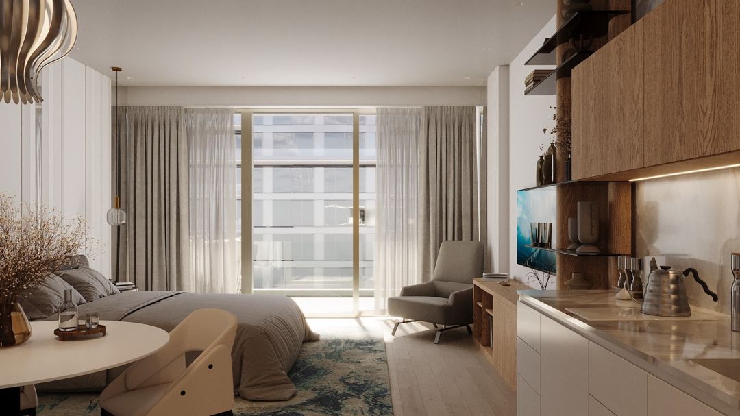 Satılır 1 otaqlı yeni tikili 56.1 m² — Mənzil, Bakı (6)