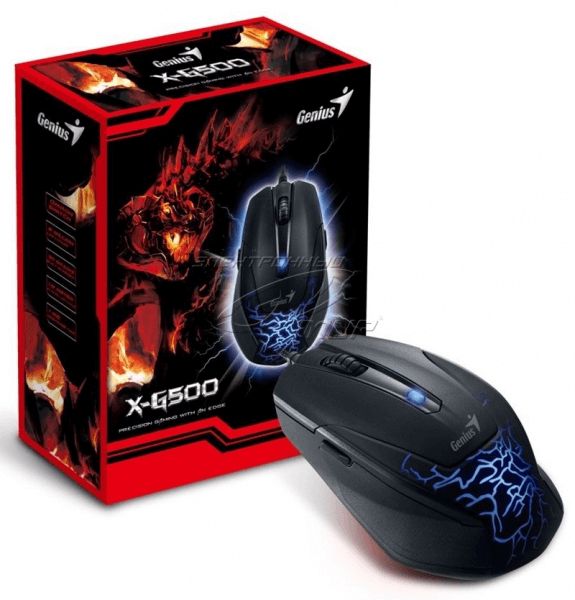 Genius X-G500, 6B, USB Gaming, Blue illumination, Macros, Gaming 31010163101 — Kompüterlər və noutbuklar, Bakı