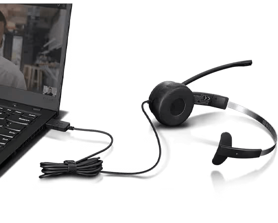 Qulaqlıq Lenovo 100 Mono USB Headset 4XD1B61617 — Kompüterlər və noutbuklar, Bakı (3)