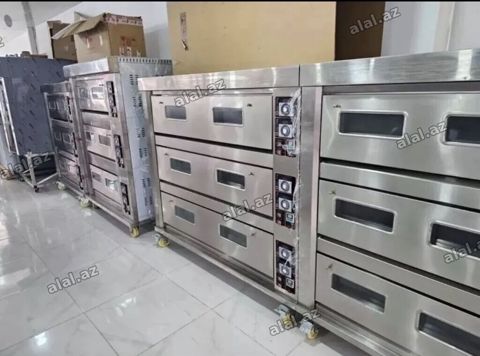 Elektrik soba, Çörək, Şirniyyat üçün, Pizza, 3 mərtəbəli, Yeni — Bolnox