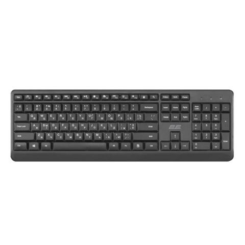 2E KS220 Wireless Black Keyboard — Bakı
