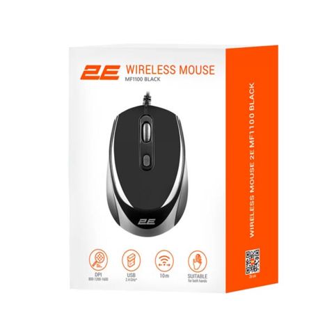 2E MF1100 USB Black Mouse — Bakı