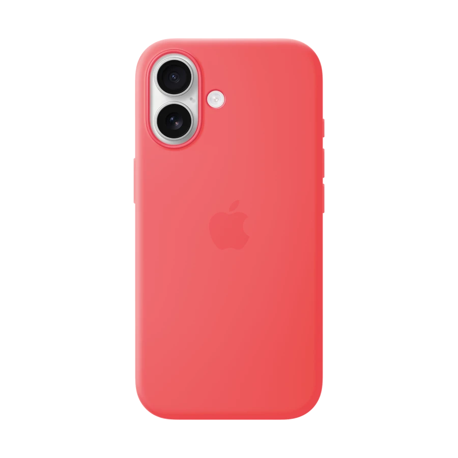 Silikon qoruyucu örtük Apple MagSafe ilə iPhone 17 üçün, Bright Guava — Şarj cihazları, Bakı