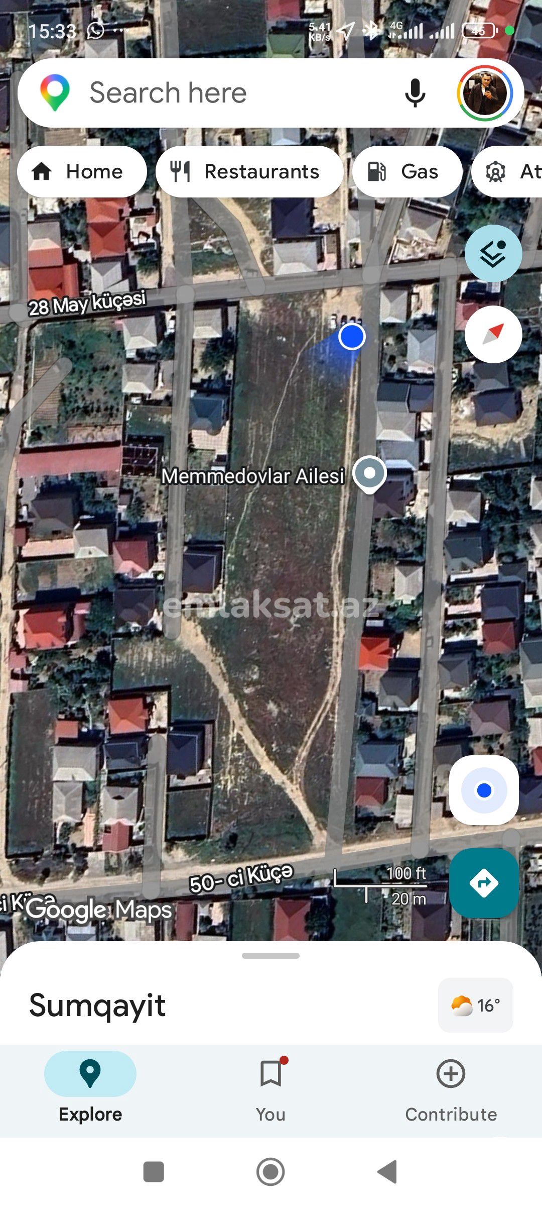 Satılır torpaq 87sot, Saray — Torpaq, Bakı (6)