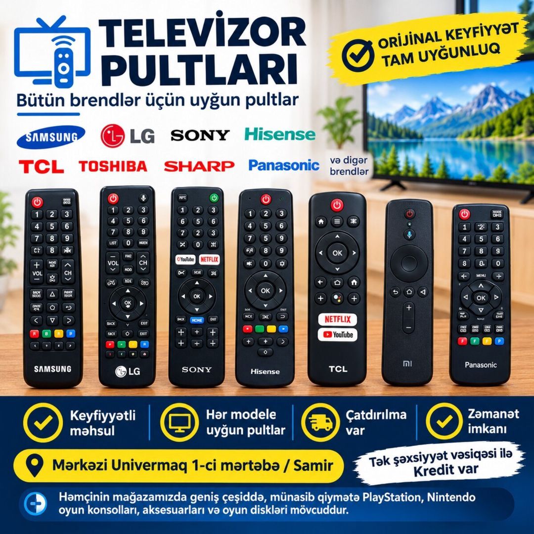 Televizor pultları — TV və Video, Bakı