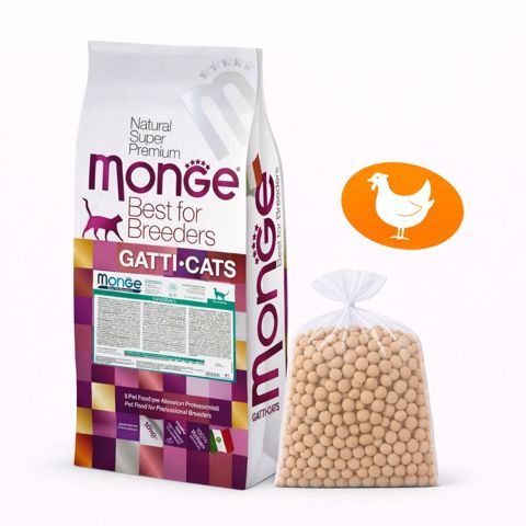 Quru yem Monge Cat Hairball, pişiklər üçün, toyuq əti ilə, 1 kq — Bakı