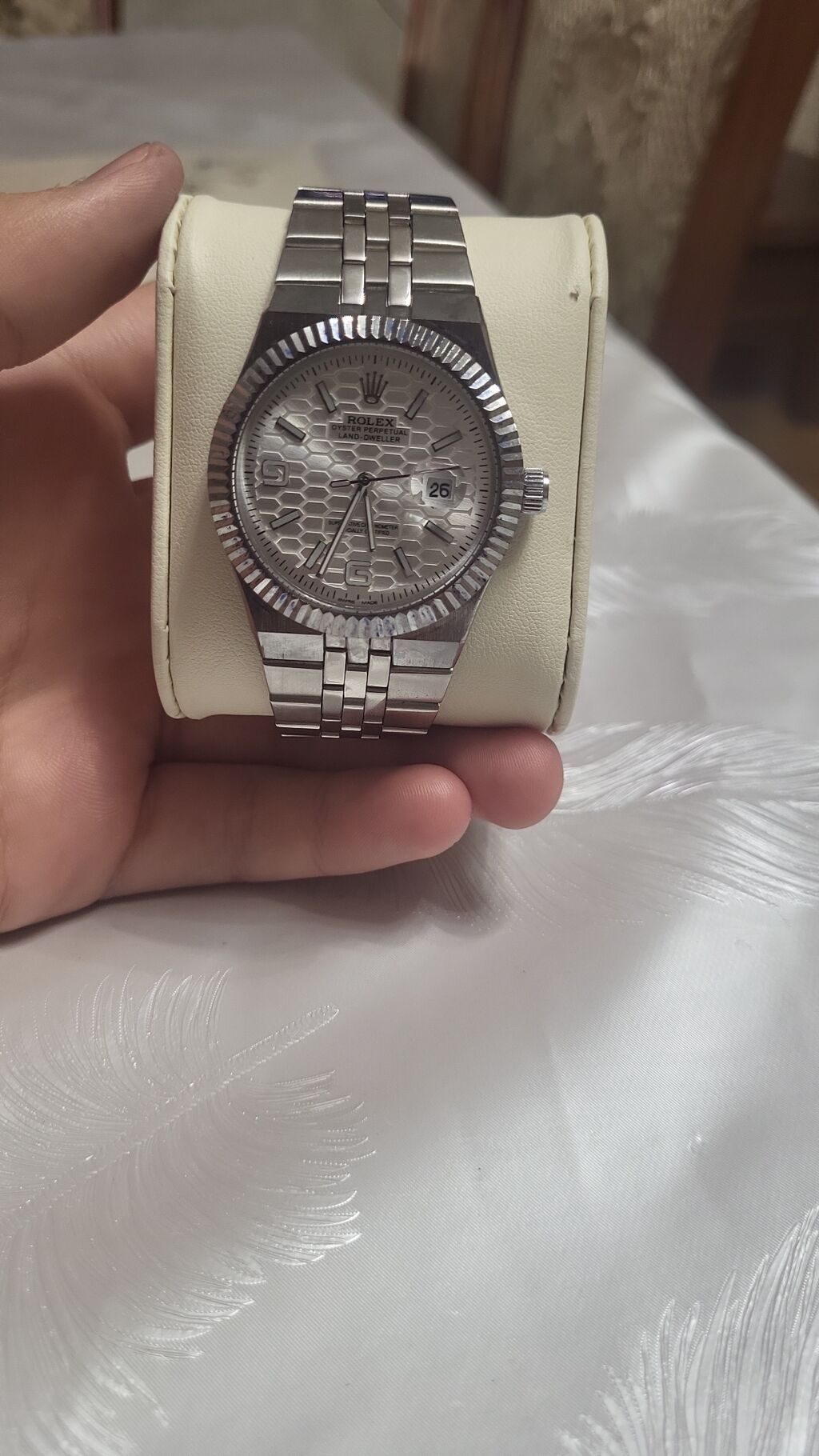 satilir rolex datejust stili lux class saat fosforlu saniye — Qol saatları, Bakı