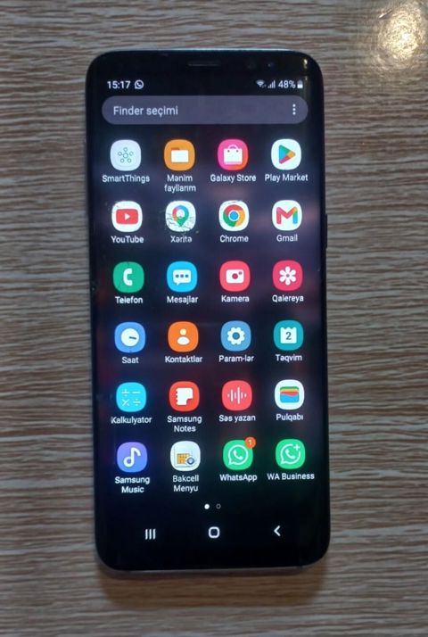 Samsung Galaxy S8, 64 GB, rəng - Qara, Simsiz şarj — Bakı