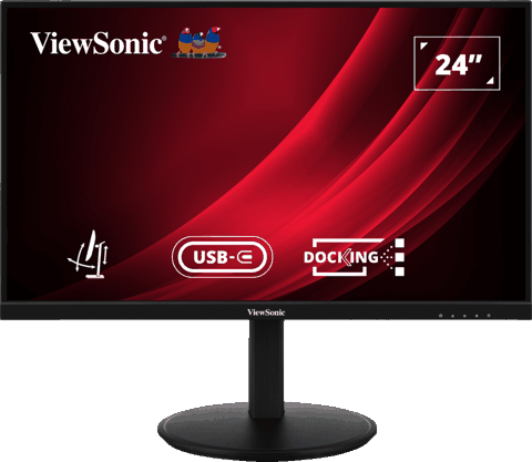 ViewSonic 24” Full HD Ergonomic Docking Monitor with Usb-c Hub VG2409U-2 — Bakı