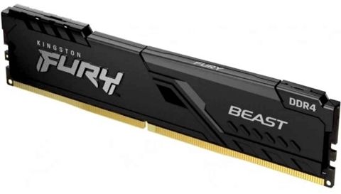 Kingston Ram 16GB 3200MT/s DDR4 CL16 Dımm 1Gx8 Fury Beast Black KF432C16BB1/16 — Bakı