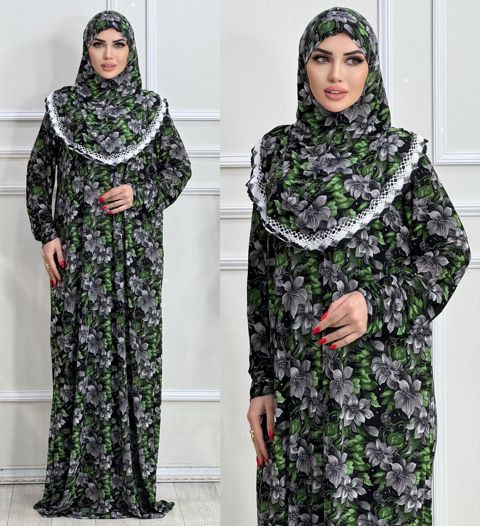 Namaz paltarı ŞFA007, rəngbərəng, pambıq, ölçü 5XL — Bakı