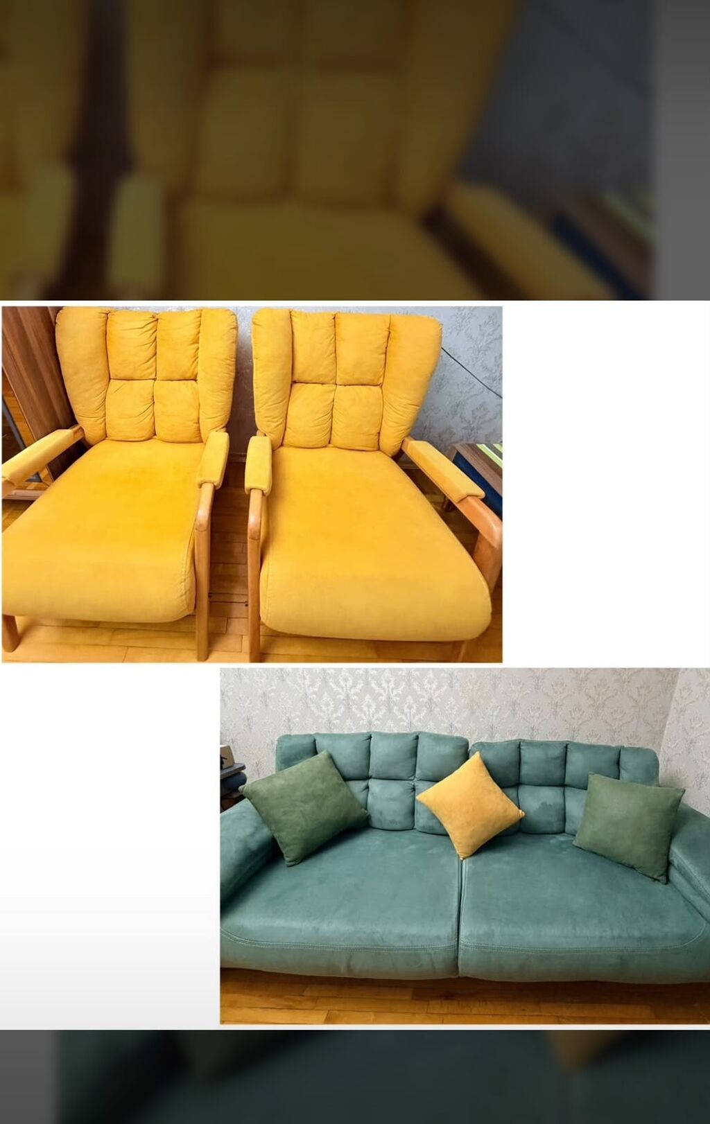 Divan kreslo desti 700azn. Unvan razin Nigaz — Yumşaq mobilya dəstləri, Mehdiabad
