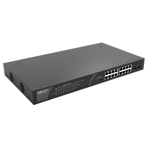 Reyee Switch RG-ES118GS-P (16 x 1000M copper ports and 2 x 1000M uplink SFP combo ports: 16 ports for PoE/PoE+, with the maximum PoE power up to 247 W — Bakı